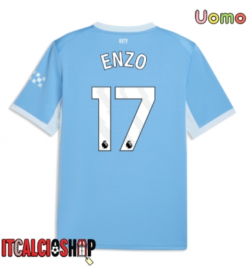 Manchester City Enzo Fernandez #17 Prima Maglia 2026-27 Manica Corta Manchester City Enzo Fernandez #17 Prima Maglia 2026-27 Manica Corta